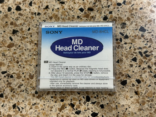 Sony minidisc head cleaner - sony,